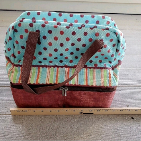 Deluxe Insulated Potluck Carrier Bag With Ceramic Dish New With Tag. - Picture 10 of 16